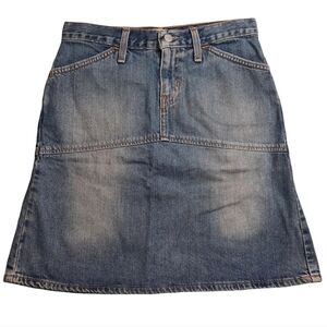 GAP Fit & Flare Denim Blue Jean Skirt SZ 0